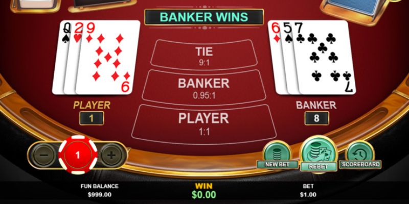 Cách đặt cược Baccarat 77win